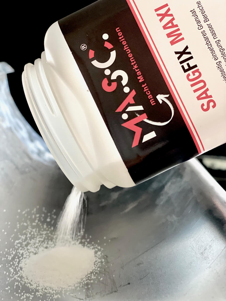 MASC Saug-Fix Maxi (1L; 2,5L; 10L) – Superabsorber-Granulat - Haidl Products